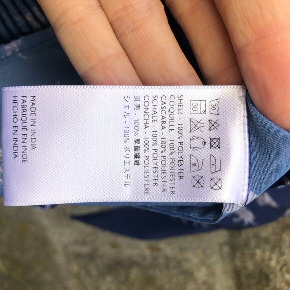 Cleobella Satin Tigers Print Pan Collar Sailor Crop Blouse Blue Small - Picture 8 of 12